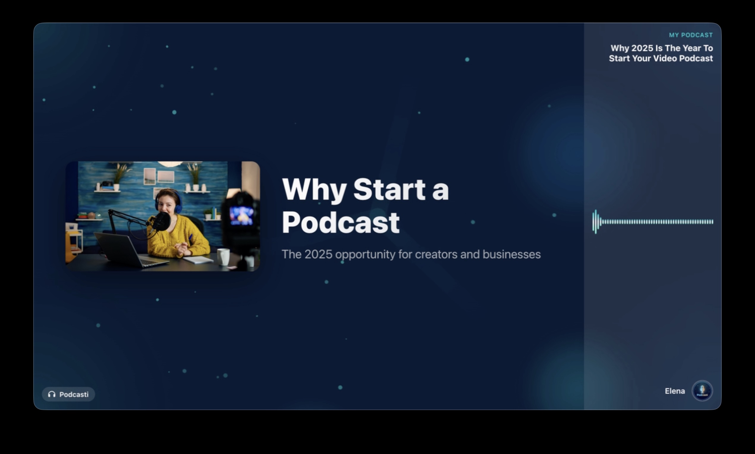 Podcasti Video Output - Final Result